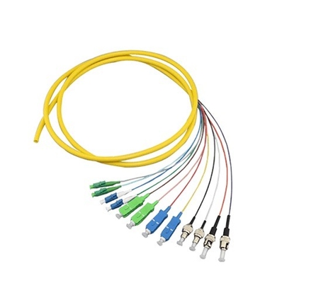 SC UPC Modo único 1.5M Pigtail de fibra óptica simplex para ampla faixa de temperatura -40-70°C