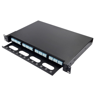 Redes robustas de 19 polegadas de Wiegand 48 SC 96 LC 4 Port Fiber Ningbo Patch Panel Fibra Óptica