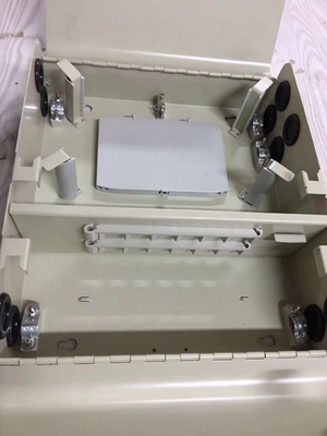 Armário de Telecomunicações de Ferro de 2 Portas ao ar livre com PLC Splitter e Fibra Óptica sem Saltador Pigtail