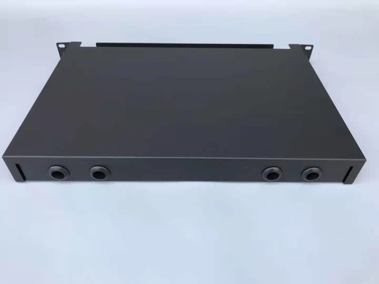 Placa laminada a frio 1U 24 Port SC SX FTTH Fiber Optic Patch Panel para 19 Inches Rock Mount