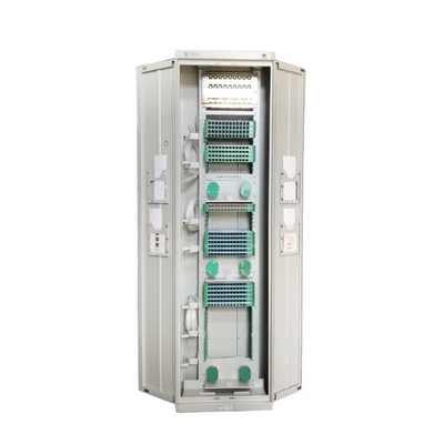 Caixa de terminais de fibra óptica exterior para 96 144 288 cabo de fibra em Cross Connect Cabinet