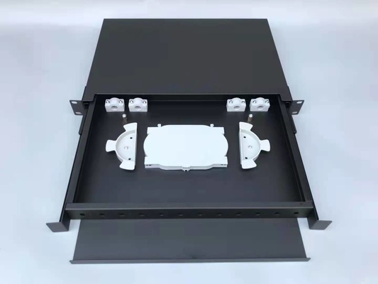 24 Portos LC Fibra Óptica Patch Panel concebido para montagem em parede em ambientes externos