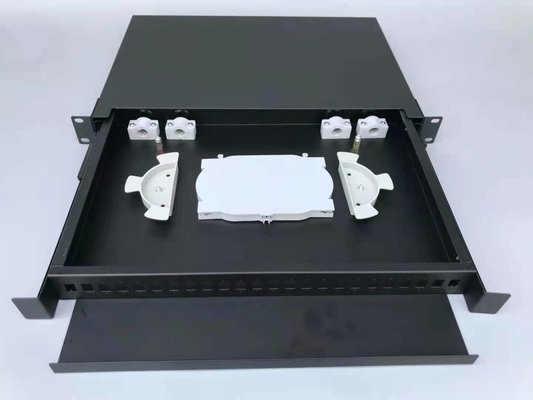 24 Portos LC Fibra Óptica Patch Panel concebido para montagem em parede em ambientes externos