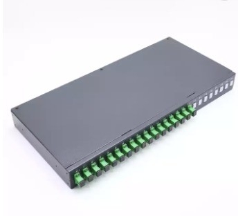 SM/MM/OM3 Fibra Tipo 2x4 Splitter Óptico 2x32 PLC para 19 polegadas Rack Mount Fiber Splitter