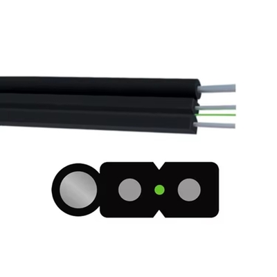 Telecomunicações G657a Frp Kfr Drop Indoor Ftth Fiber Optic Cable para necessidades personalizadas