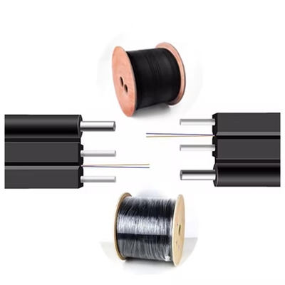Telecomunicações G657a Frp Kfr Drop Indoor Ftth Fiber Optic Cable para necessidades personalizadas