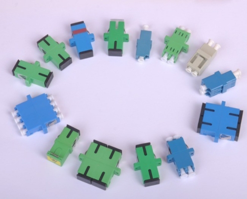 Acoplador de adaptador de flange de fibra óptica SC Simplex de modo único para redes