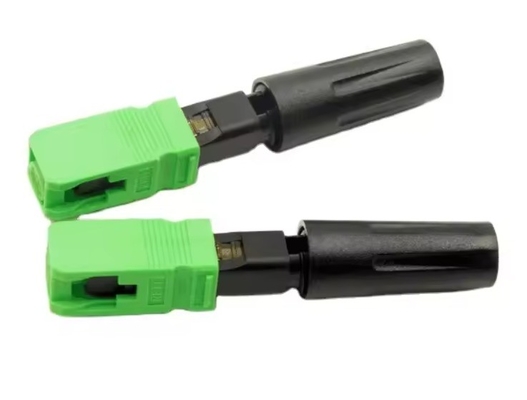 Conector rápido de fibra óptica para cabos FTTH de modo único ou multimodo SC/APC SC/UPC