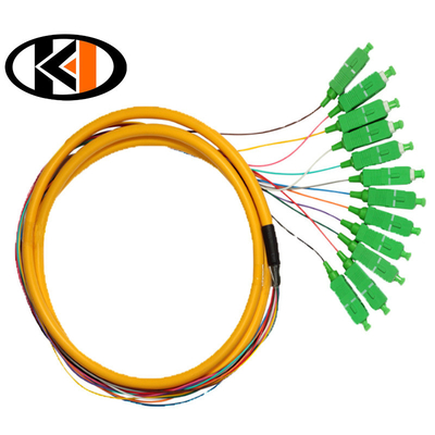 1.5m SC/UPC ou SC/APC Pigtail de fibra óptica de núcleo único com perda de inserção ≤ 0,3 dB