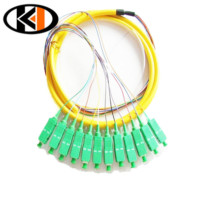 1.5m SC/UPC ou SC/APC Pigtail de fibra óptica de núcleo único com perda de inserção ≤ 0,3 dB