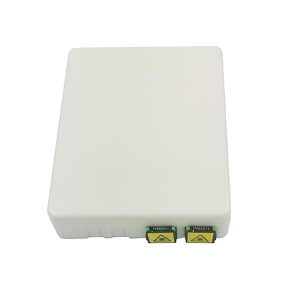 Caixa de painel de tomada de fibra óptica FTTH mini montada na parede com 2 portas e SC/APC Pigtail