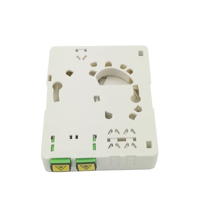 Caixa de painel de tomada de fibra óptica FTTH mini montada na parede com 2 portas e SC/APC Pigtail