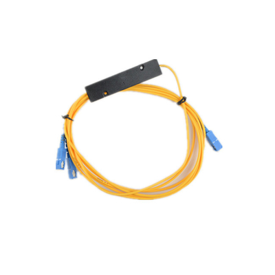 1x2 4 8 16 caixa PLC G657A1 0.9mm SCUPC Fibra Ótica Tapered PLC Splitter para directividade dB ≥55