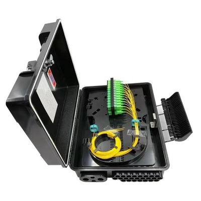 Mini PLC Splitter Fiber Distribution Box 32/48 Core ABS NAP IP68 2PCS 1X16 ou 48 Adaptador