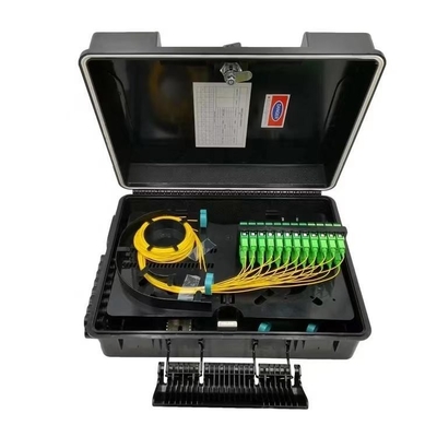 Mini PLC Splitter Fiber Distribution Box 32/48 Core ABS NAP IP68 2PCS 1X16 ou 48 Adaptador