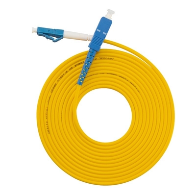Cable de fibra 14130199 SS-OP-D-LC-S-10 LC/PC-LC/PC-Modo Único-G6.652D-2MM-10M-PVC-YE cordão AOC MPO