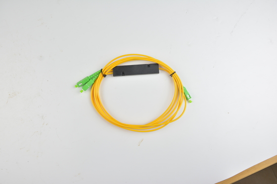 1x2 4 8 16 caixa PLC G657A1 0.9mm SCUPC Fibra Ótica Tapered PLC Splitter para directividade dB ≥55