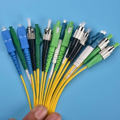 Cable de fibra 14130199 SS-OP-D-LC-S-10 LC/PC-LC/PC-Modo Único-G6.652D-2MM-10M-PVC-YE cordão AOC MPO