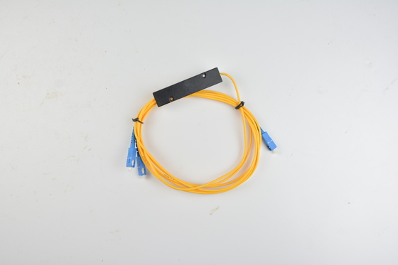 1x2 4 8 16 caixa PLC G657A1 0.9mm SCUPC Fibra Ótica Tapered PLC Splitter para directividade dB ≥55