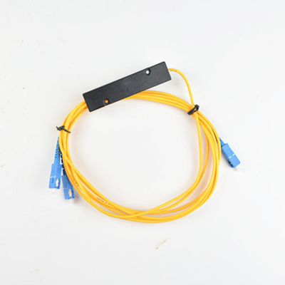1x2 4 8 16 caixa PLC G657A1 0.9mm SCUPC Fibra Ótica Tapered PLC Splitter para directividade dB ≥55