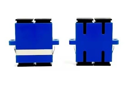 Adaptador de fibra óptica SC Adaptadores ópticos duplex de modo único com conector SC de obturador