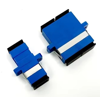 Adaptador de fibra óptica SC Adaptadores ópticos duplex de modo único com conector SC de obturador