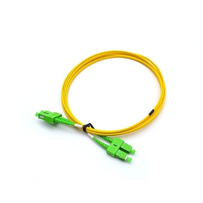 Modo único 9/125 Duplex SC/UPC-SC/UPC Cordão de Ligação de Fibra Óptica para Telecomunicações