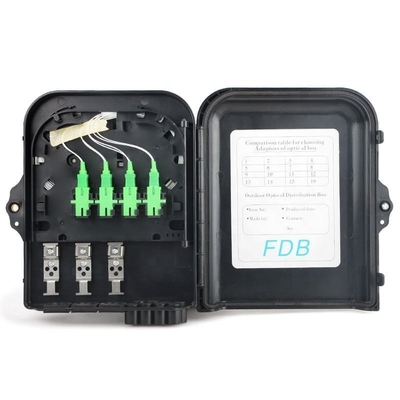 Caixa de distribuição de fibra de fibra FDB FTTH Waterproof 8core Nap ftth para comunicação transparente