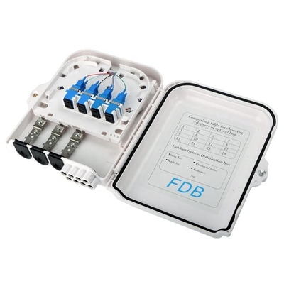 Caixa de distribuição de fibra de fibra FDB FTTH Waterproof 8core Nap ftth para comunicação transparente