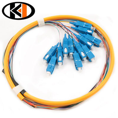 SC UPC Modo único 1.5M Pigtail de fibra óptica simplex para ampla faixa de temperatura -40-70°C