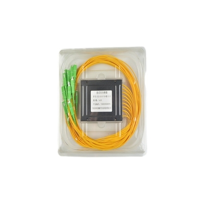 EPON GPON Fibra Óptica ABS Caixa Tipo PLC Splitter Optico Splitter 1x8 Directividade dB ≥55