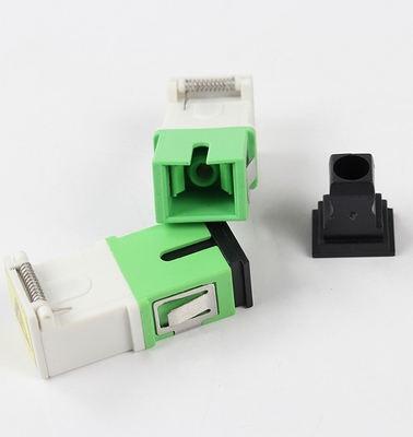 Acoplador de flange FTTH SC Adaptador de fibra óptica com c-ap de poeira e perda de inserção IL 0.2db