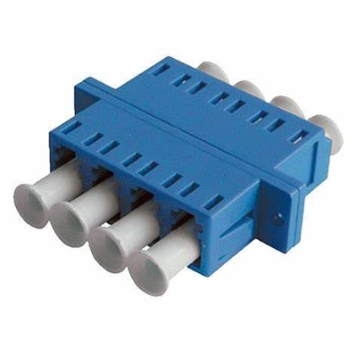 Adaptador de fibra óptica FTTH LC Quad Flange Coupler 4 LC para 40 a 85 Temp Compatibilidade