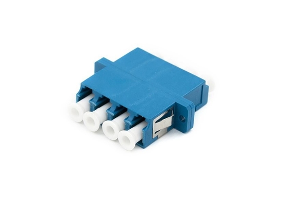 Adaptador de fibra óptica FTTH LC Quad Flange Coupler 4 LC para 40 a 85 Temp Compatibilidade