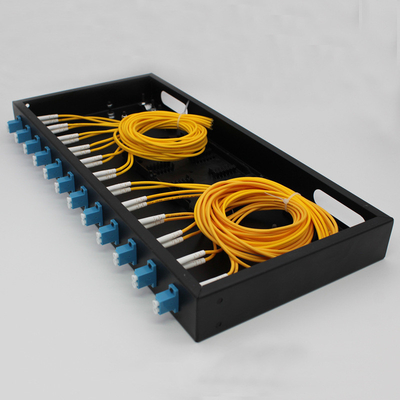 19 polegadas 1u 2u Rack Mount Slide Rail Drawer Fibra Óptica PLC Splitter Patch Panel Odf 3