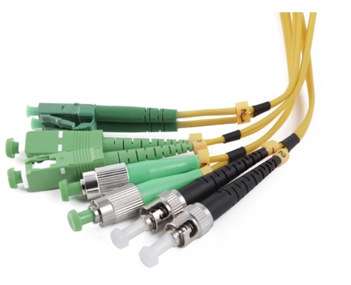 Impressora de fibra óptica para telecomunicações, com conectores SC-SC e cabo de cauda