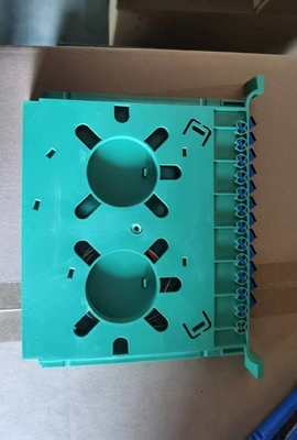 12 Core Small Splice Tray para FTTX ODB NAP FTTH Plastic Fiber Optic Splice Cable Tray
