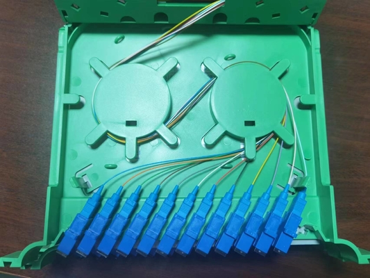 12 Core Small Splice Tray para FTTX ODB NAP FTTH Plastic Fiber Optic Splice Cable Tray