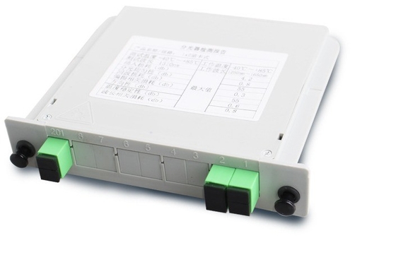 G657 Tipo de Fibra 2x1 Personalizado Card Splitter 1 * 2 para 4G Rede Fibra Óptica Gabinete