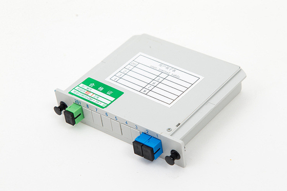 G657 Tipo de Fibra 2x1 Personalizado Card Splitter 1 * 2 para 4G Rede Fibra Óptica Gabinete