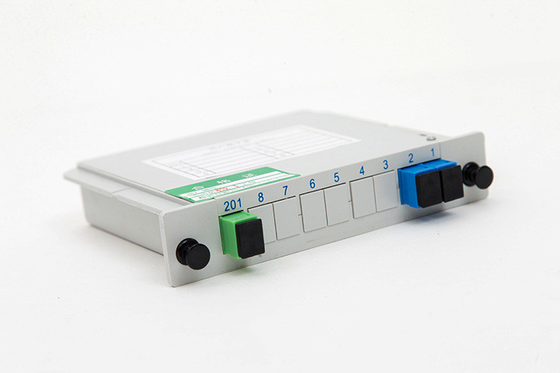 G657 Tipo de Fibra 2x1 Personalizado Card Splitter 1 * 2 para 4G Rede Fibra Óptica Gabinete