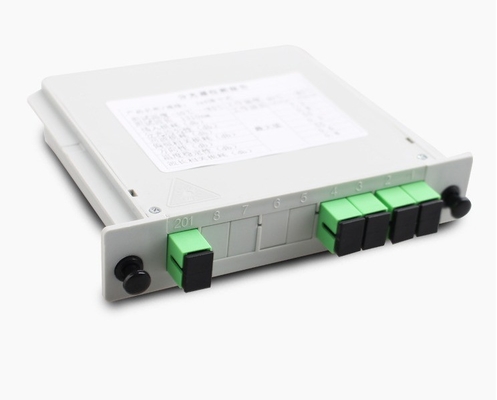 3G Network PLC Splitter 1x4 SC UPC com comprimento de onda operacional 1260-1650nm em FTTH Box