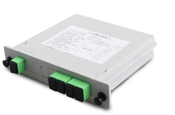 3G Network PLC Splitter 1x4 SC UPC com comprimento de onda operacional 1260-1650nm em FTTH Box