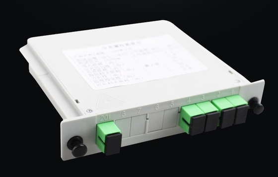 3G Network PLC Splitter 1x4 SC UPC com comprimento de onda operacional 1260-1650nm em FTTH Box