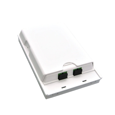 2 Port Splitter Fibra Óptica Terminal Box para entradas de cabo normal Fácil instalação