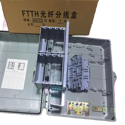 Telecomunicações FTTH Fiber 72 Core/64 Core Terminal Box com LGX Splitter ou Mini Type PLC Splitter