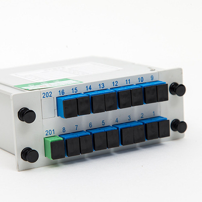Fibra de transmissão de sinal PLC Splitter 1x16 LGX SC APC UPC para solução de poupança de espaço