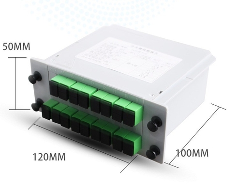 Fibra de transmissão de sinal PLC Splitter 1x16 LGX SC APC UPC para solução de poupança de espaço