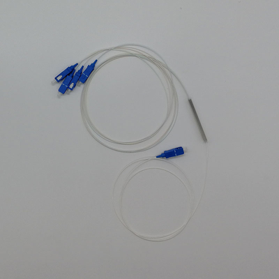 Conector LC Mini Module Tubos de aço Tipo 1*4 PLC Splitter para transmissão de sinal de fibra