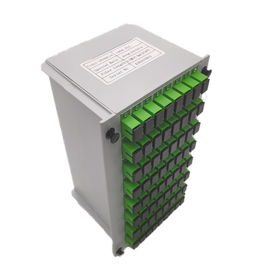 Perda de retorno dB ≥50 Fibra Óptica Splitter Cassette PLC 1x64 SC UPC para desempenho